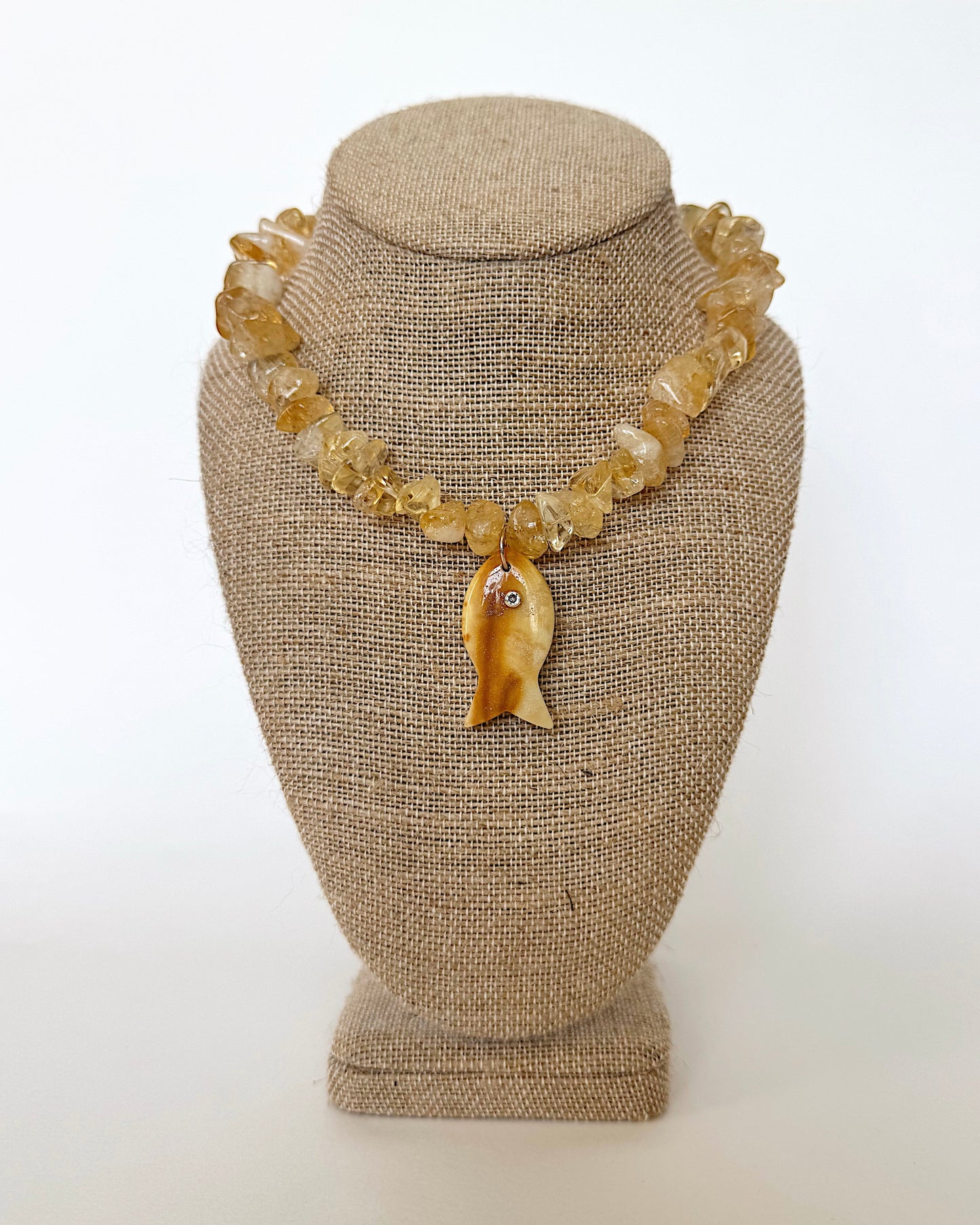 THE REEF NECKLACE - CITRINE