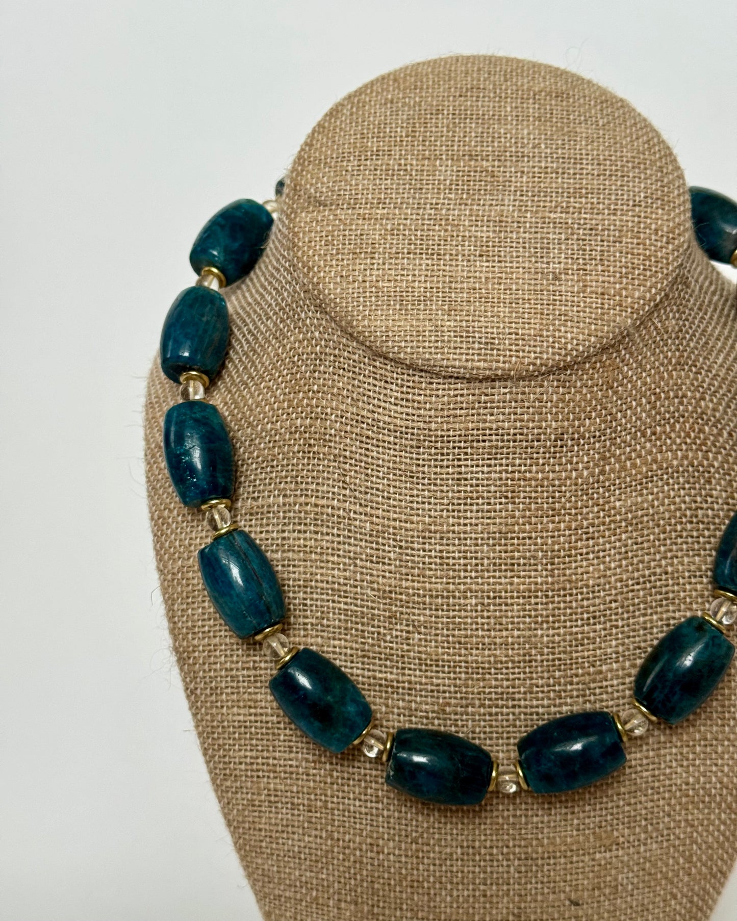 BLUE BARREL NECKLACE