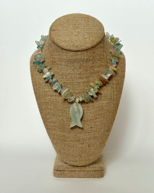 WINTER ICE FISH NECKLACE