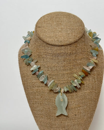 WINTER ICE FISH NECKLACE