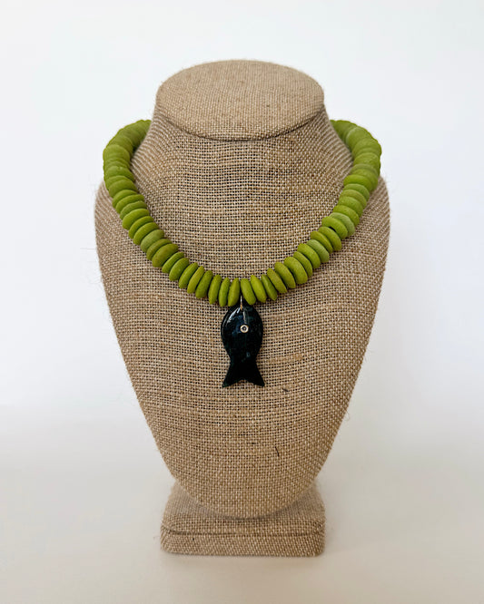 THE REEF NECKLACE - MATCHA
